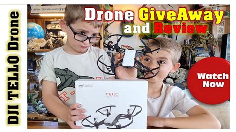 drone giveaway dji tello  review youtube