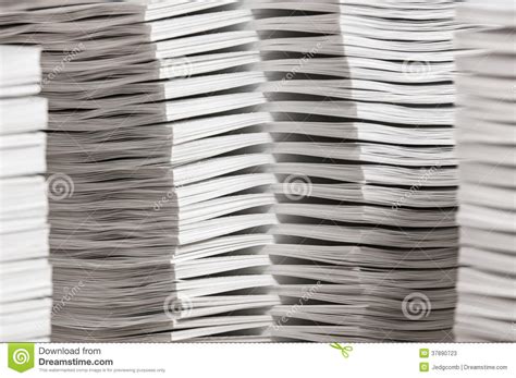 stacks  collated paper stock image image  stress