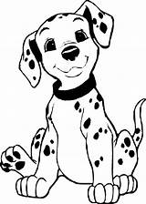 Dalmatian Coloring Pages 101 Dog Puppy Dalmatians Color Printable Template Print Disney Doge Getcolorings Clipartmag Cartoon Mcoloring Cute Books Choose sketch template