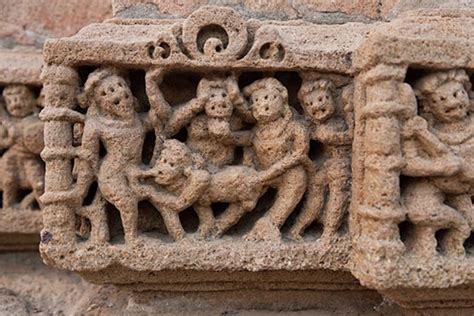 erotic sculpture sun temple modhera gujarat india