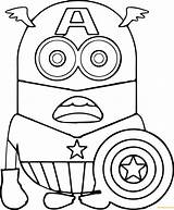 Coloring Pages Superhero Minion sketch template