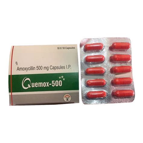 Quemox 500 Amoxicillin 500mg Capsule At Rs 598 Box In Baddi Id