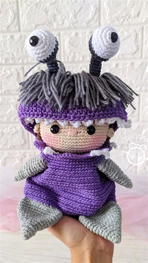 boo monster  crochet amigurumis monstruos de ganchillo proyectos