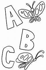 Pages Abc Toddlers Coloring Getcolorings sketch template