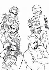 Wwe Coloring Pages Roman Reigns Shield Seth Rollins Raw Ambrose Dean Tapla Wm29 Project Deviantart Print Template Coloringhome Popular Groups sketch template