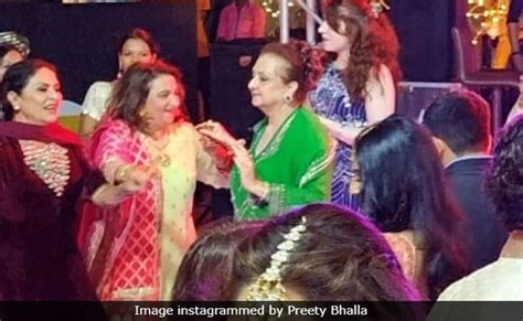Pic Of Saira Banu Dancing At Grandniece Sayyeshaa Saigals Sangeet Is
