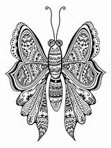 Zentangle Butterfly Stylized Stock Pages Coloring Illustration Vector Depositphotos Template Drawn Hand Tribal Frescomovie sketch template