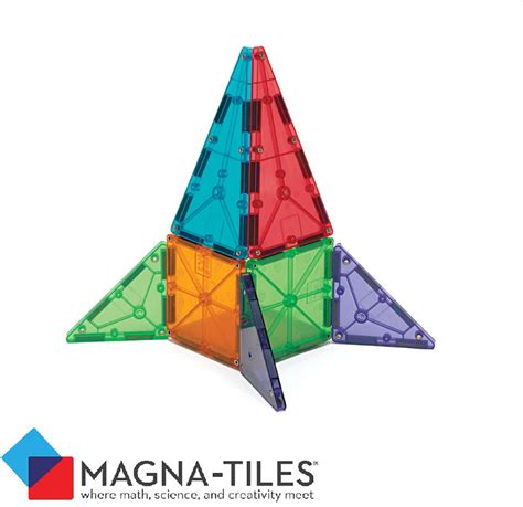 magna tiles clear colors  piece set toys unique