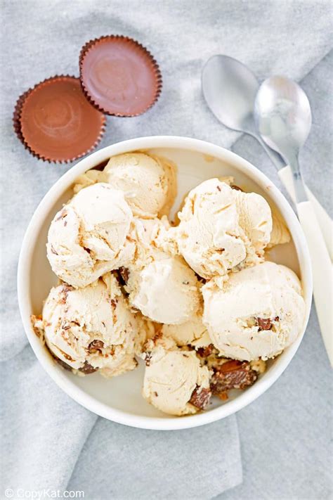 peanut butter ice cream  peanut butter cups copykat recipes