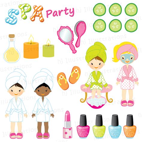 spa party cliparts   spa party cliparts png images