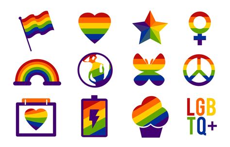 pride day icon set 2381133 vector art at vecteezy