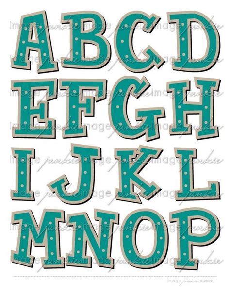 alphabet cutouts letter stencils printables  printable