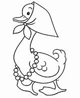 Coloring Goose Mother Pages Pre Printable Popular sketch template