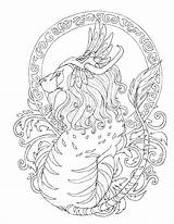 Mythical Animals Svg Dxf Eps sketch template
