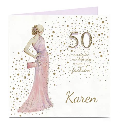 buy personalised  birthday card style  beauty  gbp