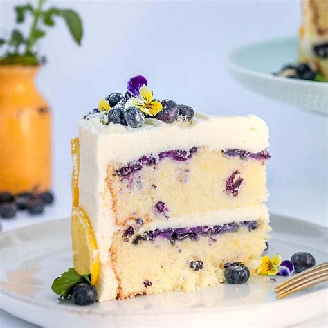 lemon blueberry buttermilk cake lemon cream cheese frosting sugar