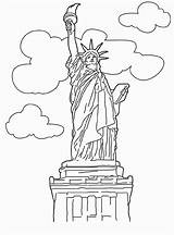 Liberty Statue Torch Drawing Paintingvalley sketch template