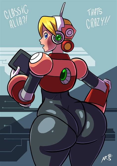classic alia booty by axel rosered mega man rockman know your meme