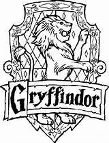 Gryffindor Crest Wappen Crests Hogwart Gryffondor Colorear Escudos Stemma Escudo Griffindor Hufflepuff Slytherin Kleurplaat Ravenclaw Zeichen Blason Coloriages sketch template