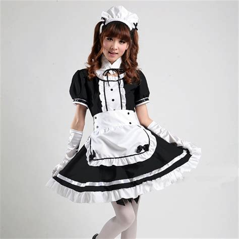 akihabara cosplay sexy french maid costume cute girls