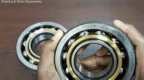 duplex bearing arrangement  single row angular contact ball bearing rotating static