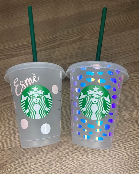mini personalised starbucks cups oz etsy