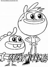 Breadwinners Colorear Nickelodeon Fargeleggingsark Websincloud Páginas Tegninger Diviertan Dibujando sketch template