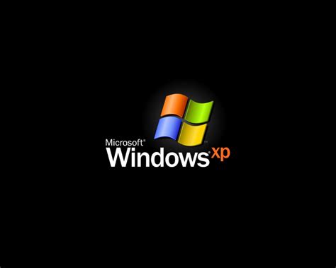 windows xp black centred logo  pland  deviantart