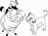 Timon Coloring Pages Pumba Pumbaa Colouring Clipart Lion King Pdf Show Da Colorare Leone Re Roi Disegni Popular Con Il sketch template