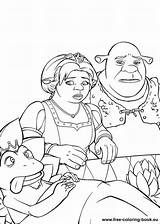 Shrek Coloring Pages Printable Book Do Third Color Getcolorings Online Google sketch template