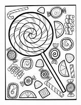 Candy Coloring Pages Doodle Christmas Sheets Kids Discover Let sketch template