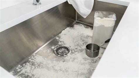 polish  stainless steel sink  flour homemakingcom