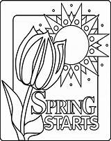 Springtime sketch template