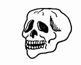 Coloring Skull Hideous sketch template