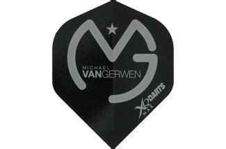 xq max michael van gerwen logo grey  black dartshop den haag