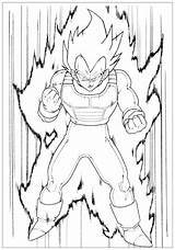 Vegeta Goku Facile Dbz Colorier Majin Kleurplaten Dessins Sangoku Sayen Sayan Dragonballz Dessiner Nggallery sketch template