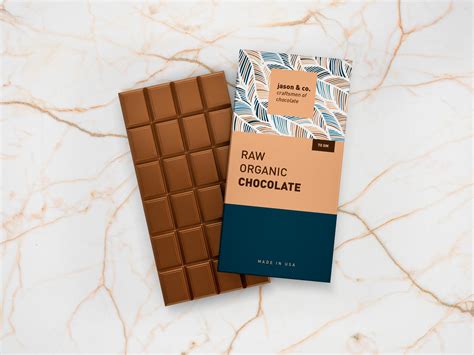 chocolate bar packaging mockup psd designbolts