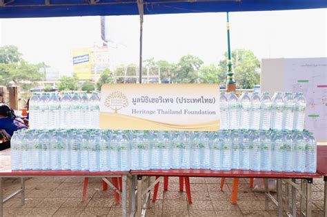 มูลนิธิเฮอริเทจ ประเทศไทย ร่วมส่งกำลังใจพร้อมมอบน้ำดื่มแก่เทศบาลนคร
