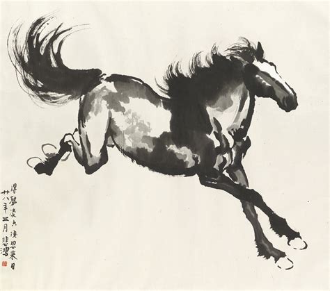 xu beihong   galloping horse  century paintings