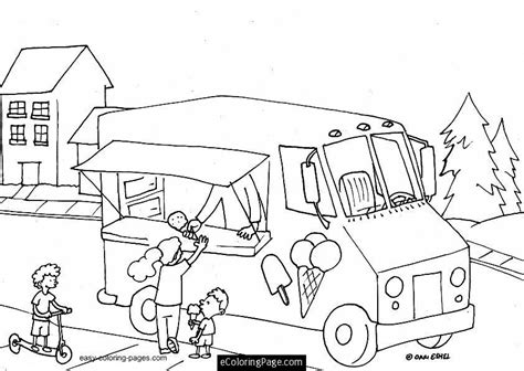 coloring pages ice cream truck clip art library