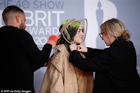 brits 2020 billie eilish commands attention in burberry