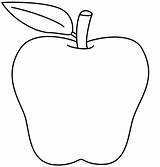 Apple Coloring Outline Printable Kids Drawing Pages Letter Sheet Fresh Learn Fruit sketch template