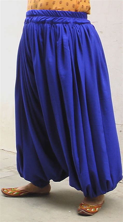 beautiful blue cotton afghani salwar style pant wj49815