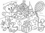 Toy Box Coloring Pages sketch template