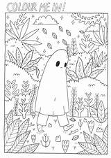 Coloring Pages Sad Ghost Cute Book Club Choose Board Sheets Simple Printable sketch template
