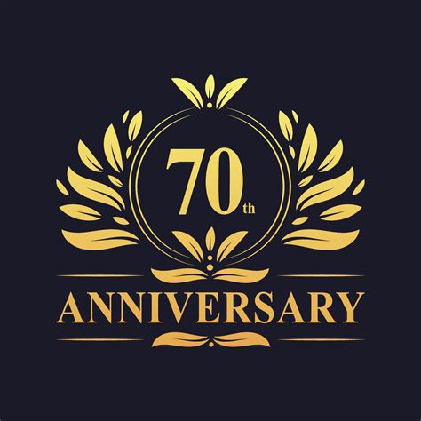 anniversary design luxurious golden color  years anniversary logo  vector art