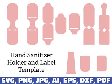 hand sanitizer holder template graphic  sofiamastery creative fabrica