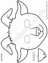 Goat Mask Template Advertisement Printable sketch template
