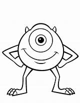 Mike Wazowski Inc Coloring Monsters Pages Monster Drawing Disney Color Drawings Para Baby Eyed Kidsplaycolor Dibujos Boo Printable Easy Result sketch template