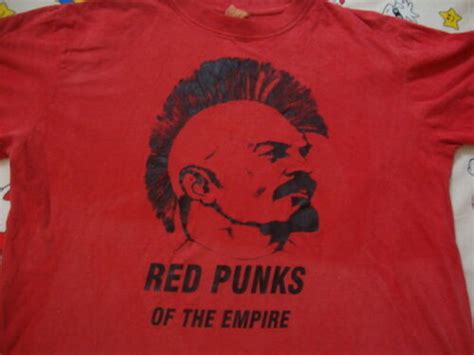Vintage Red Punks Of The Empire Punk Rock Concert Tour Communist T